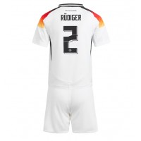 Dětský Fotbalový dres Německo Antonio Rudiger #2 ME 2024 Domácí Krátký Rukáv (+ trenýrky)